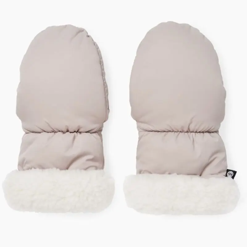 Happy Baby муфты-варежки на коляску шерстяные coffee