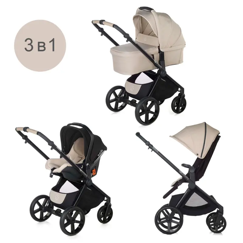 JANE Коляска 3 в 1 Muum 4+Sweet+Koos I-Size Desert