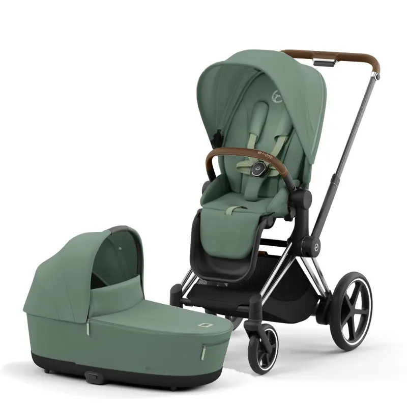Cybex Priam IV Коляска 2 в 1 Chrome Brown / Leaf Green