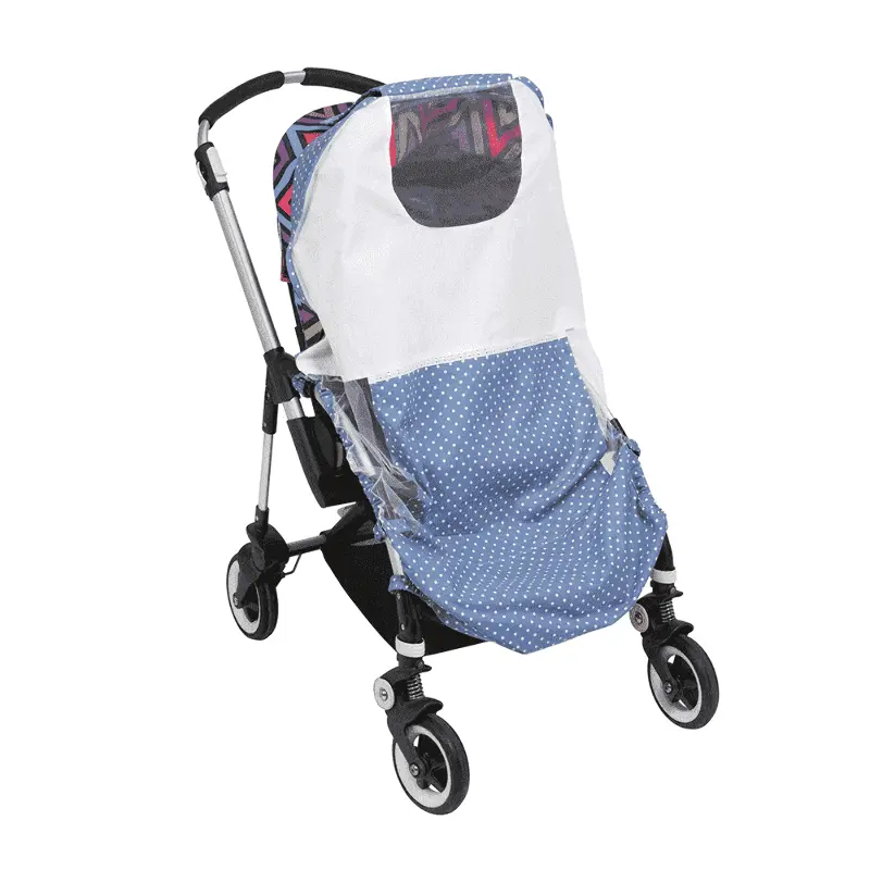 Mammie Cолнцезащитный тент для коляски - небесный горошек